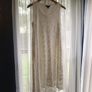 Simply Vera White Lacey Dress M With Pockets